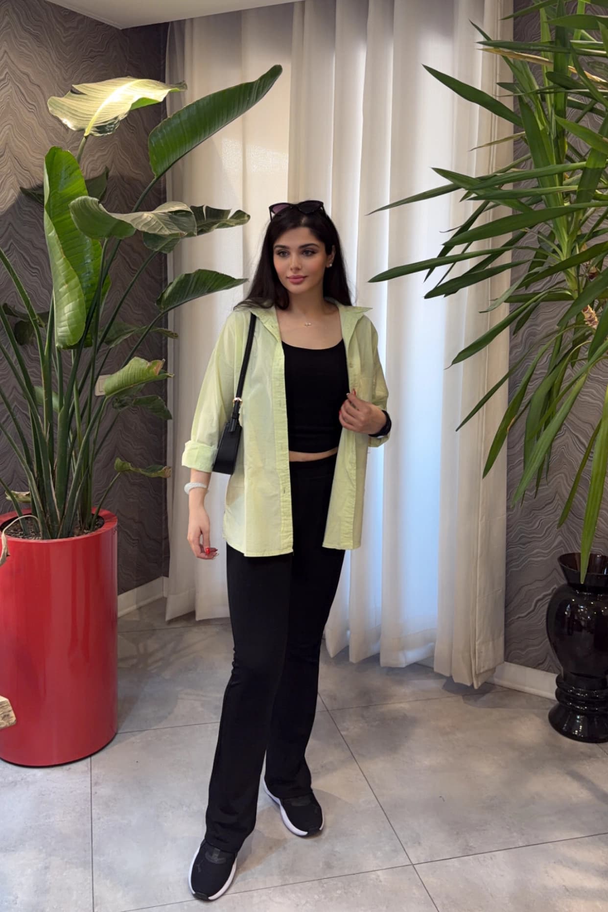 شومیز زنانه لینن بلند