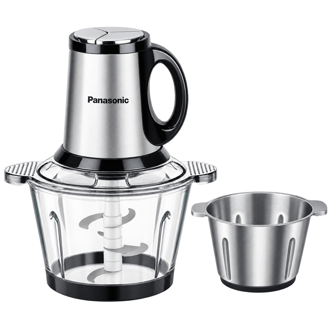خردکن برقی10 تیغ Panasonic مدل MP-2026 با 2 کاسه و سیر پاک کن,کاردک,همزن