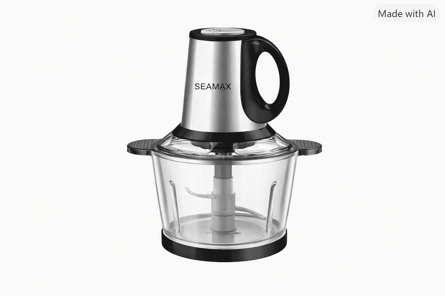 خردکن برقی SEAMAX مدل SMX-1228 ظرفیت ۳.۸ لیتر دوکاسه,همزن,کاردک