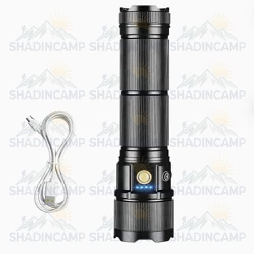 چراغ قوه شارژی زوم دار کوبا مدل CB-B52-2 - شادین کمپ — تصویر ۳