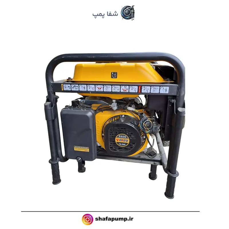 موتور برق بنزینی 7.5 کیلووات راتو مدل R10500DWHB+ATS - شفا پمپ | فروش تخصصی موتور برق، پمپ آب، کفکش، لوله خطومی و تجهیزات صنعتی و کشاورزی — تصویر ۳