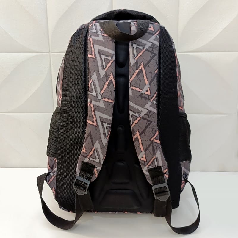 کیف مدرسه دخترانه مثلث طوسی Gray triangle — تصویر ۴