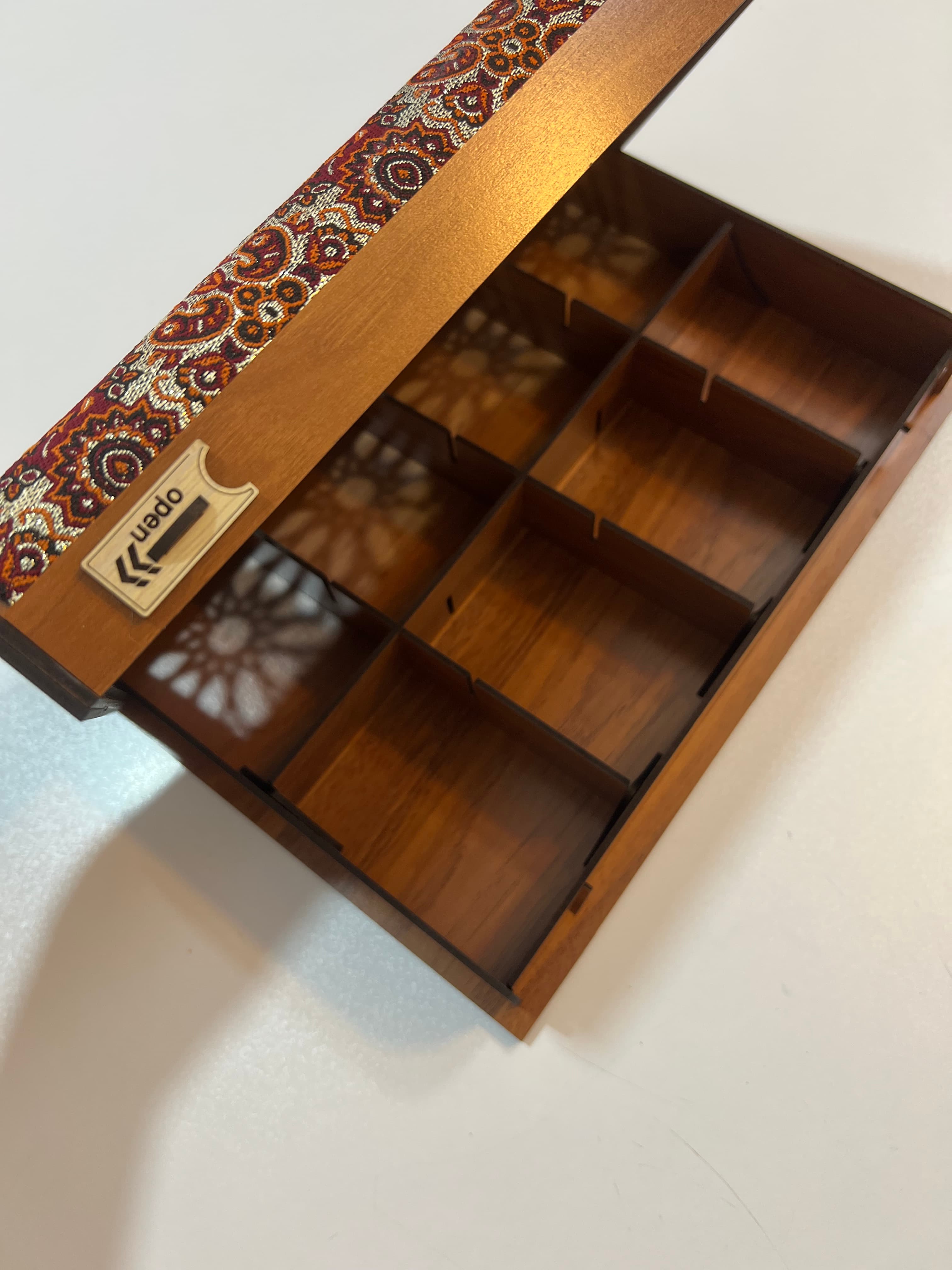 جعبه چوبی دمنوش و تنقلات عمده
