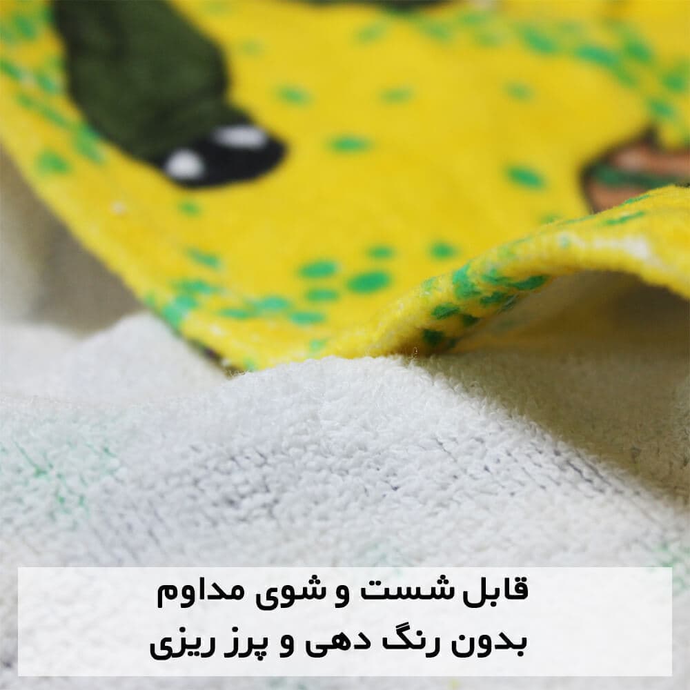 حوله تن پوش پالتویی کودک ماهان طرح بن تن — تصویر ۶