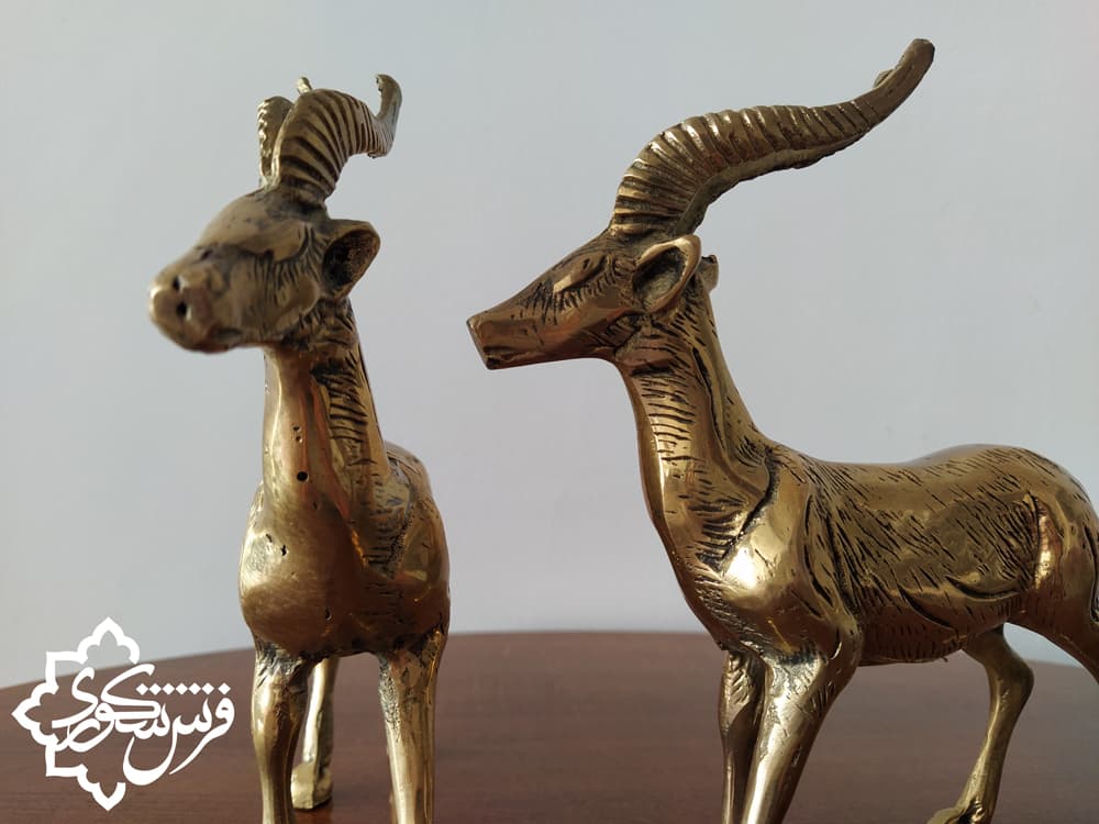 + قیمت مجسمه برنجی بز کوهی | خرید مجسمه برنجی شکوری — تصویر ۲