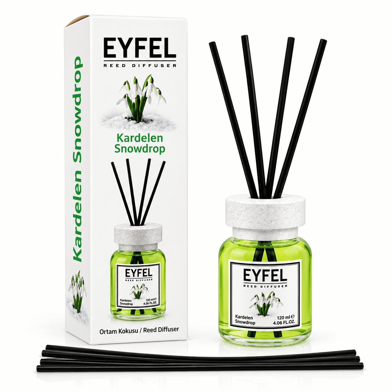 خوشبوکننده ایفل 120 میل خارجی رایحه گل برفی EYFEL Snowdrop