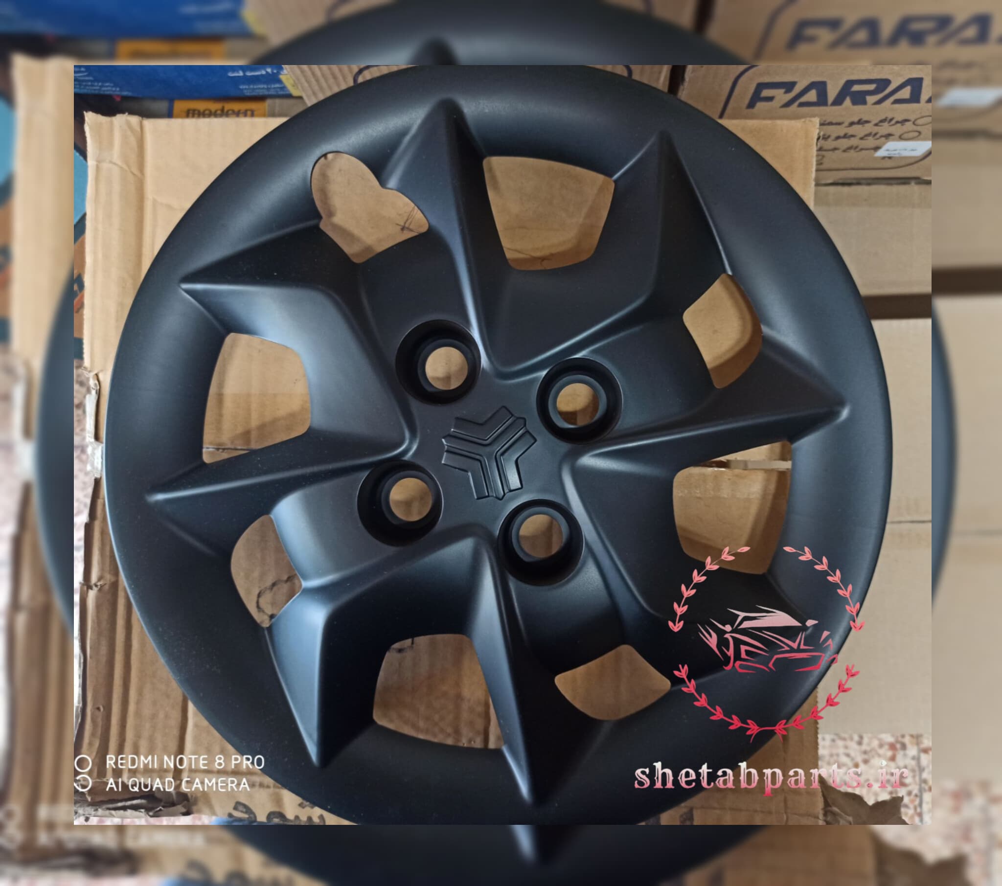 قالپاق چرخ تی پی ای مدل B01 سایز 14 اینچ ۴ عددی مناسب برای ساینا