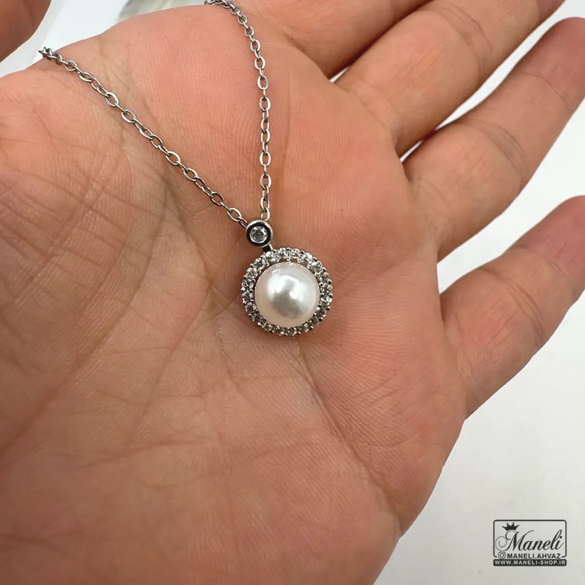 گردنبند جواهری مرواریدی — تصویر ۴