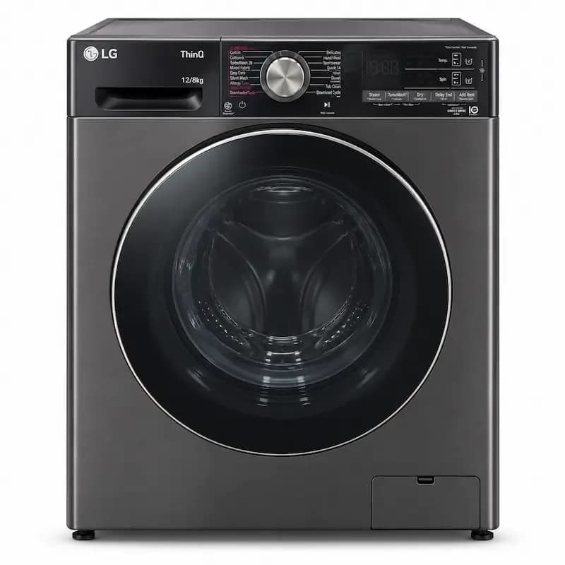 ماشین لباسشویی 12 کیلوگرم ال جی مدل LG F4V9BDP2EE | خشک کن 8 کیلویی
