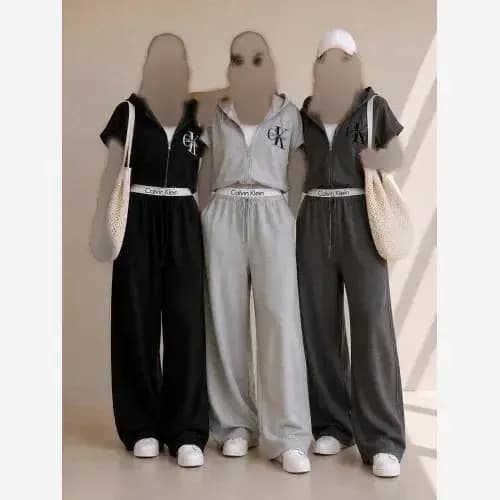 وست شلوار زنانه کلوین کلین ملانژ کلاسیک مشکی طوسی روشن طوسی تیره سایز 38 تا 46