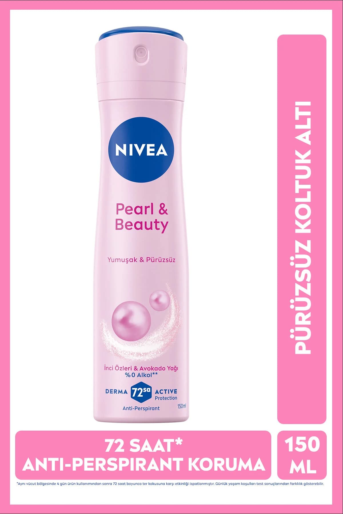 اسپری دئودورانت زنانه نیوآ NIVEA Pearl&Beauty، حجم ۱۵۰ میلیلیتر