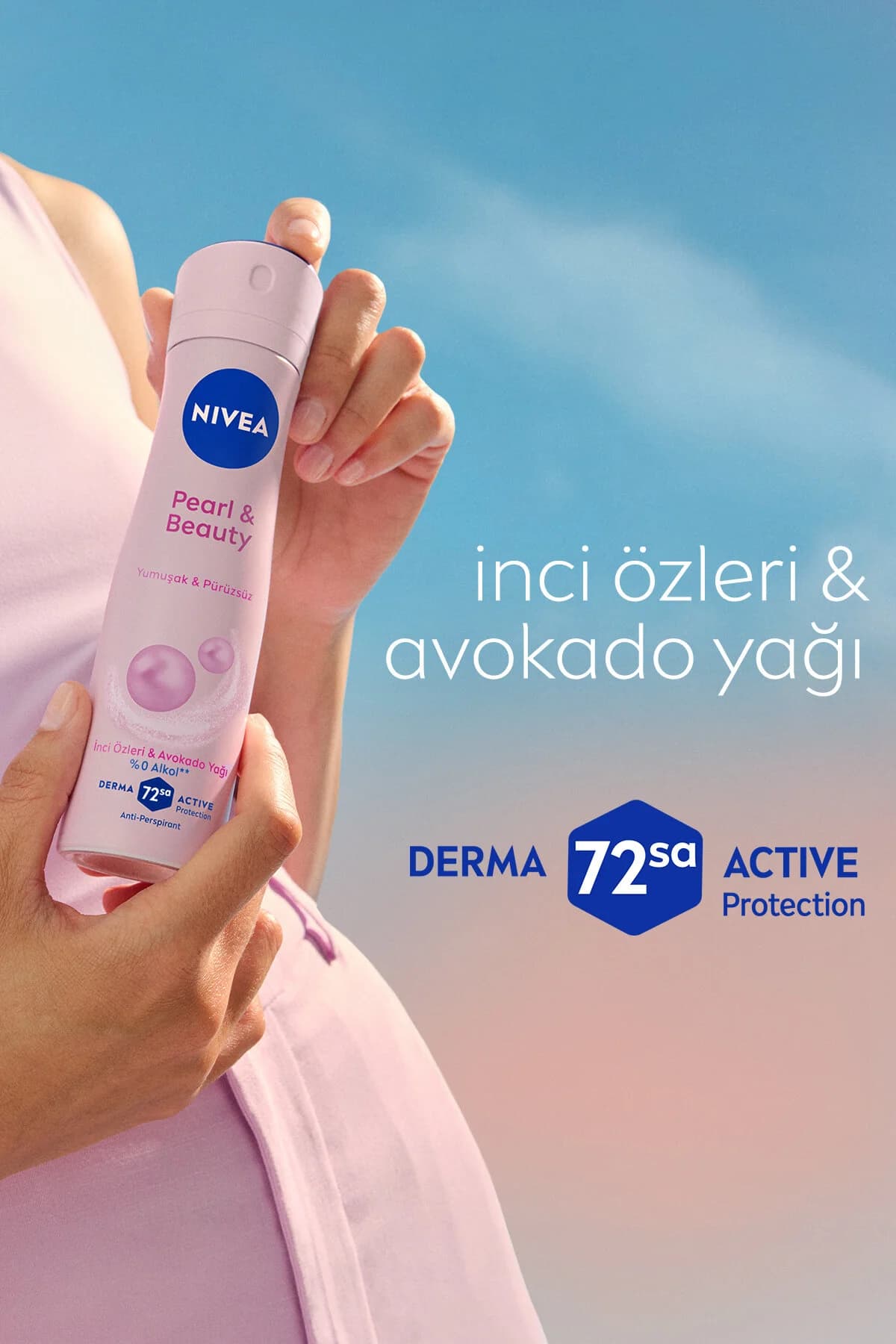 اسپری دئودورانت زنانه نیوآ NIVEA Pearl&Beauty، حجم ۱۵۰ میلیلیتر — تصویر ۷