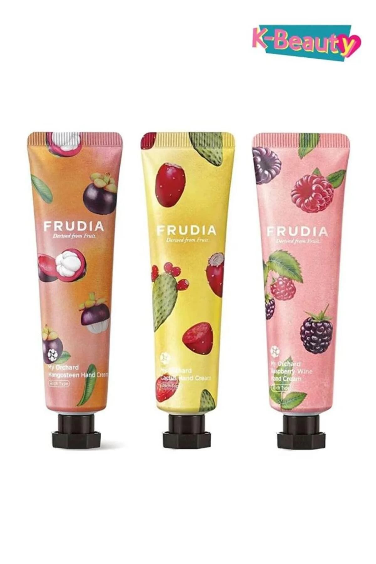 ست کرم دست فرویدیا FRUDIA مدل SETW614، رزبری واین، منگوستین و کاکتوس — تصویر ۲