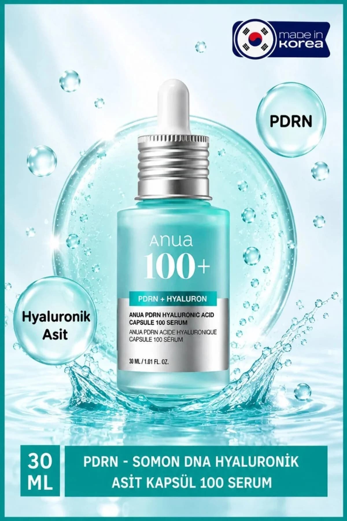 سرم کپسولی PDRN هیالورونیک اسید آنوا ANUA، ۳۰ میلی‌لیتر، F7924AXNS 100ml