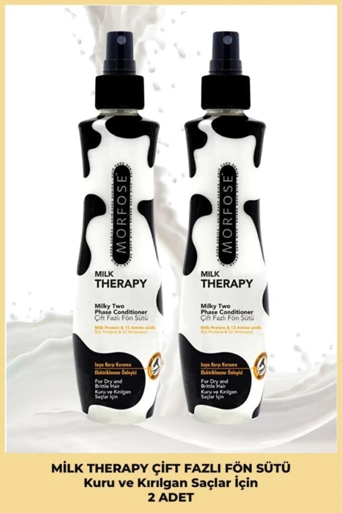 شیر موی دوفاز مورفوس Morfose Milk Therapy، بسته ۲ عددی