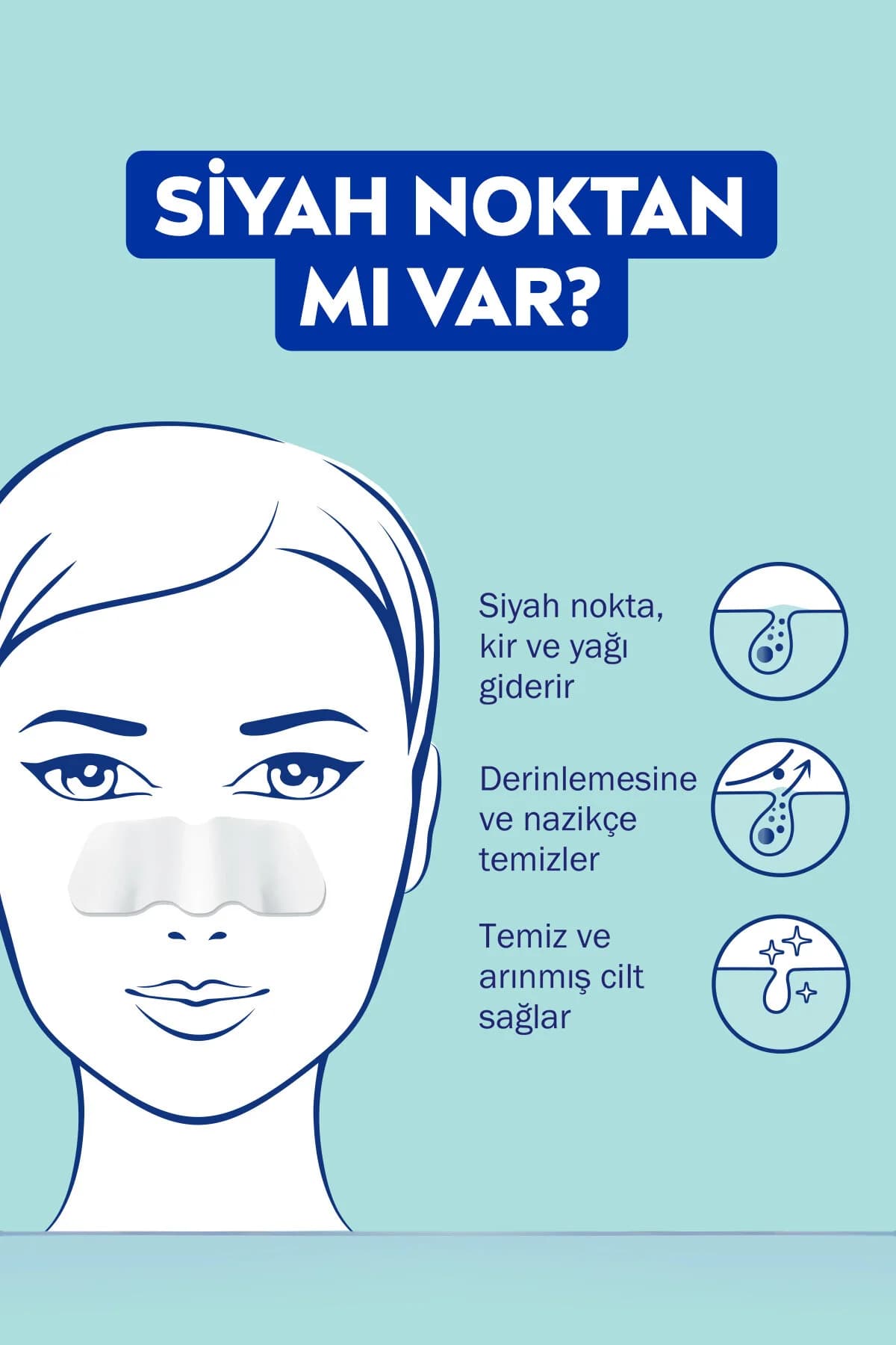 نوار بینی پاککننده جوش سرسیاه و منافذ نیوآ NIVEA مدل 6151، بسته ۴ عددی — تصویر ۳