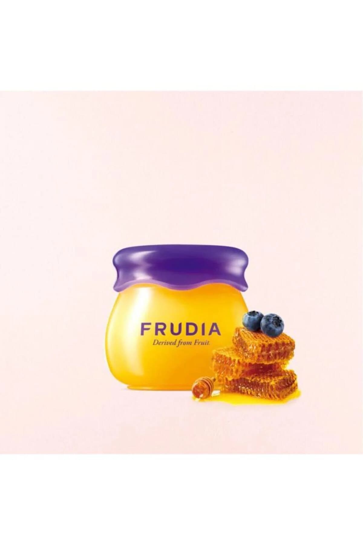 بالم لب مرطوبکننده بلوبری فرویدیا FRUDIA 10G سفید — تصویر ۷