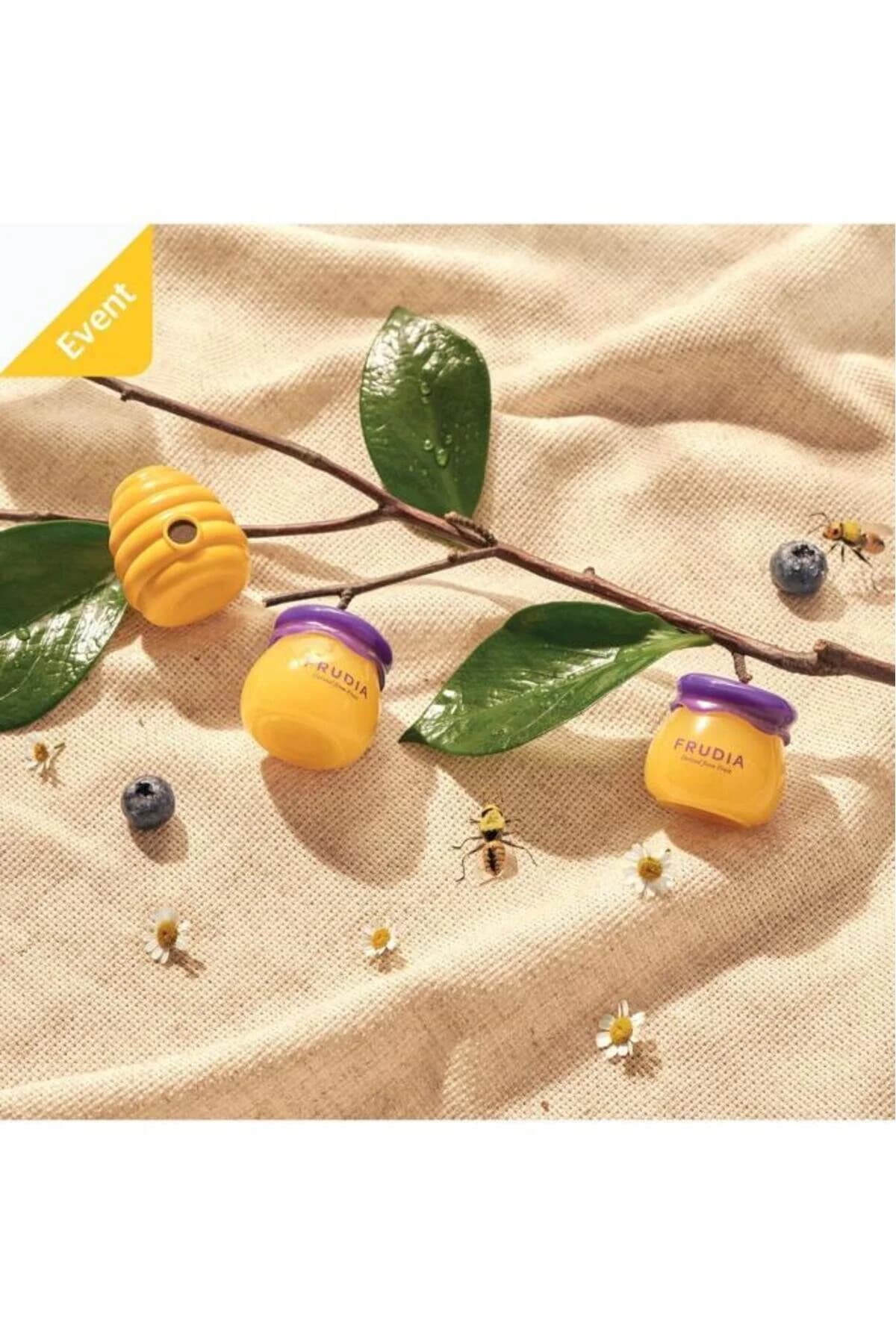 بالم لب مرطوبکننده بلوبری فرویدیا FRUDIA 10G سفید — تصویر ۴