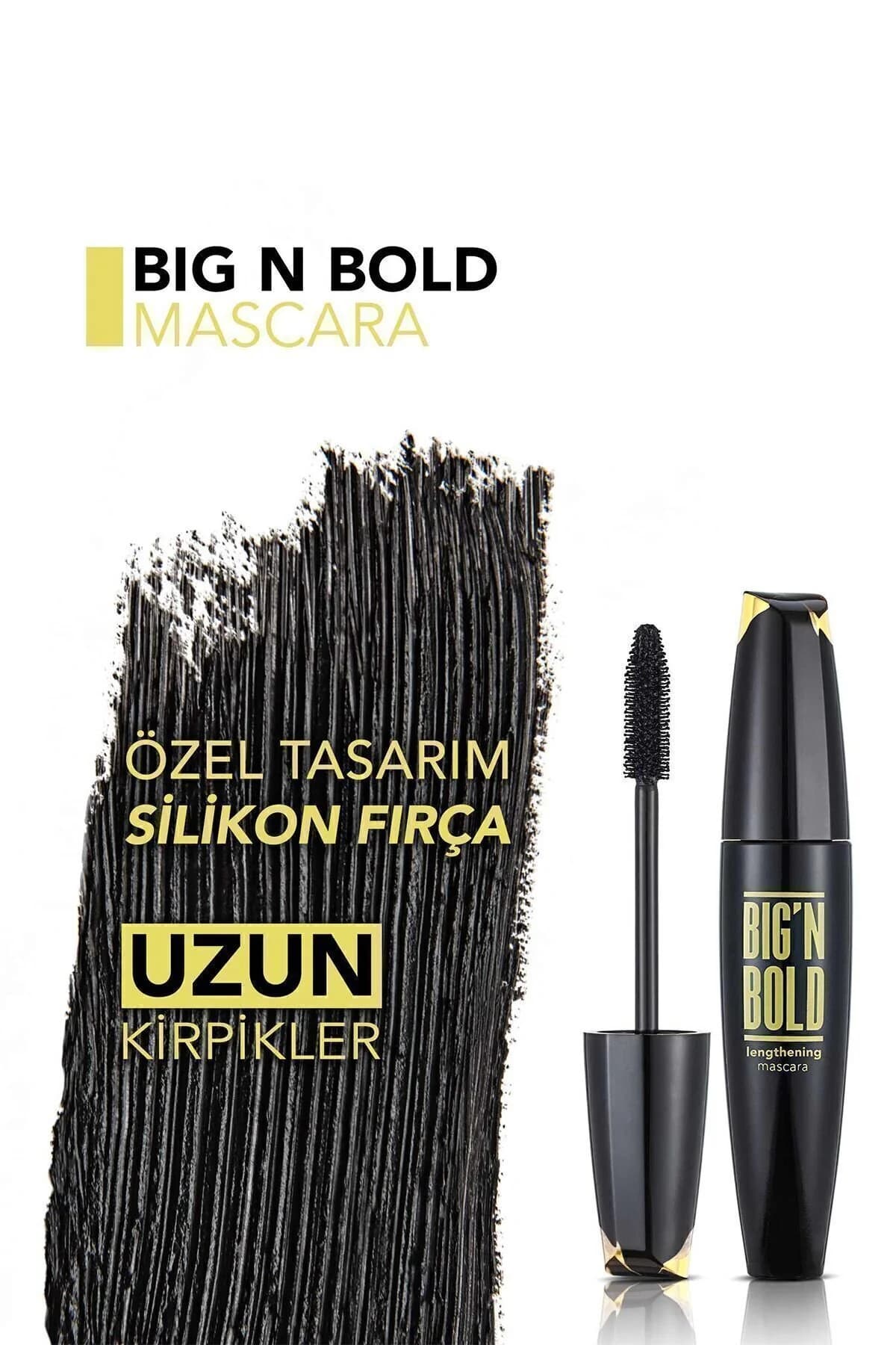 ریمل حجم‌دهنده و بلندکننده فلورمار Flormar Big N Bold کد 003، رنگ مشکی — تصویر ۶