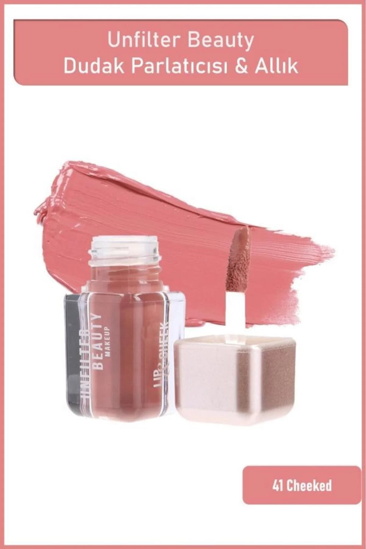 رژگونه و رنگ لب و گونه برندهای عمومی Genel Markalar Lip & Cheek 41 Cheeked قهوه‌ای