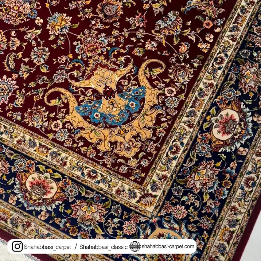 فرش ابریشم کد 88 لاکی — تصویر ۵