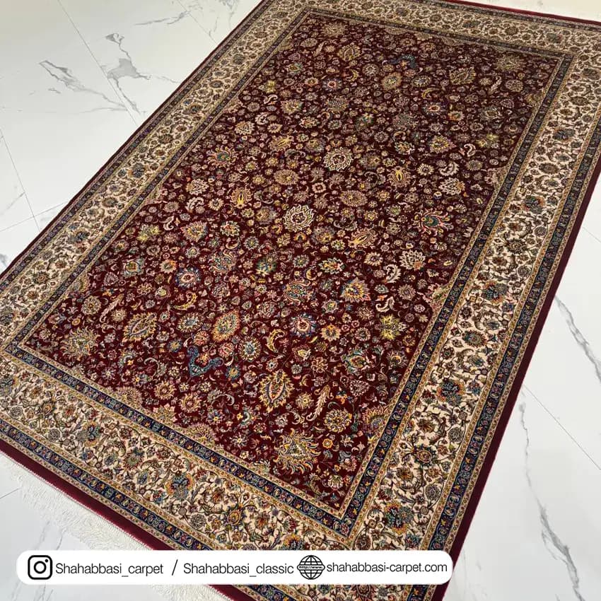 فرش ابریشم کد 83 لاکی — تصویر ۲