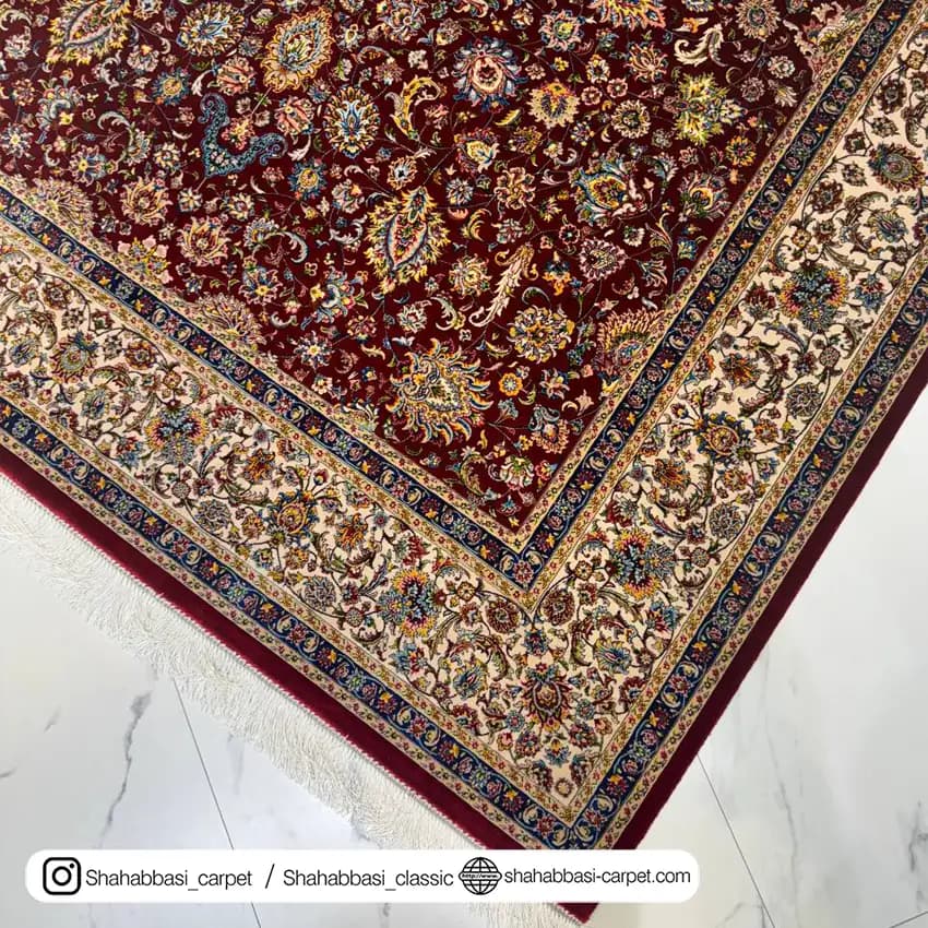 فرش ابریشم کد 83 لاکی — تصویر ۴