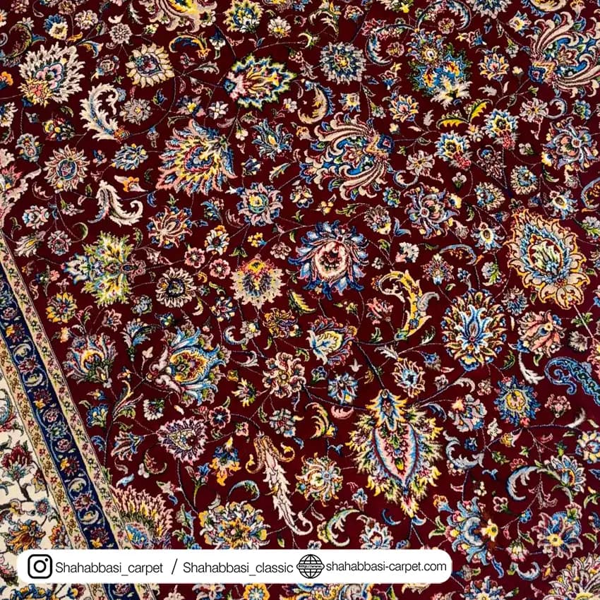 فرش ابریشم کد 83 لاکی — تصویر ۳