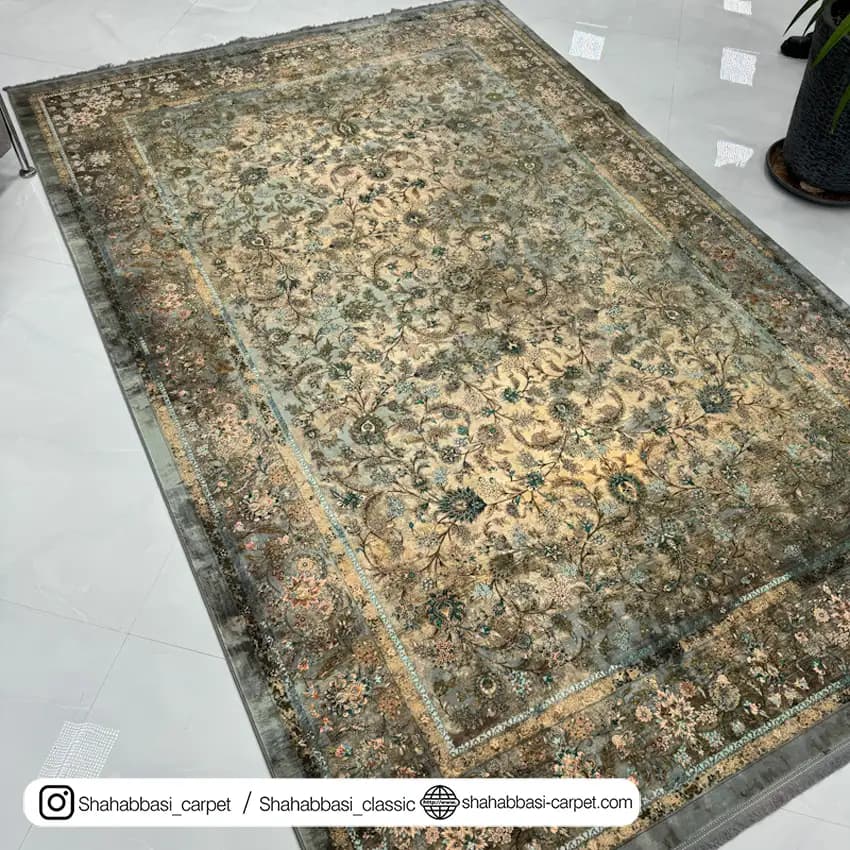 فرش ماشینی ونوس کد 1200169 خاکی — تصویر ۲