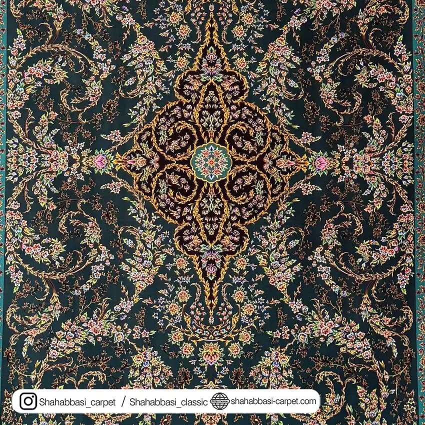 فرش ماشینی آفرینش کد 1500216 کله غازی — تصویر ۳