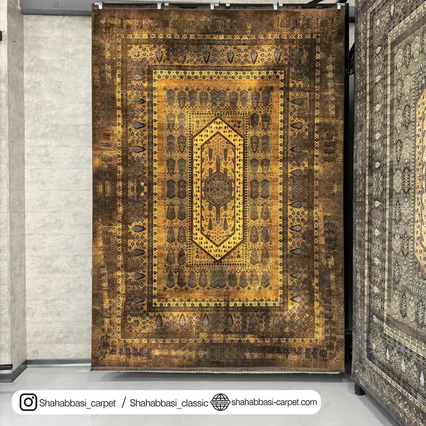 فرش 77 رج کد 77124 خردلی — تصویر ۲