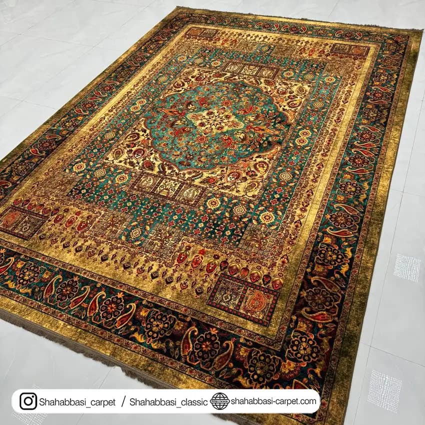 فرش 77 رج کد 77125 خردلی — تصویر ۲