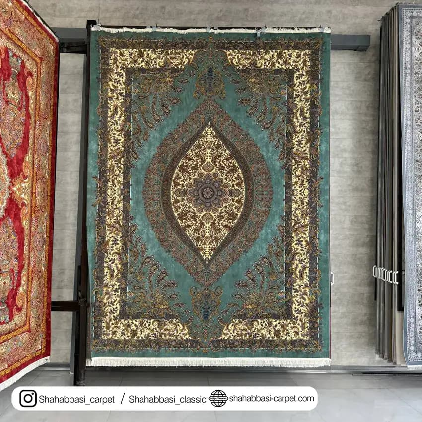 فرش ماشینی آفرینش کد 1500214 خاکستری — تصویر ۲
