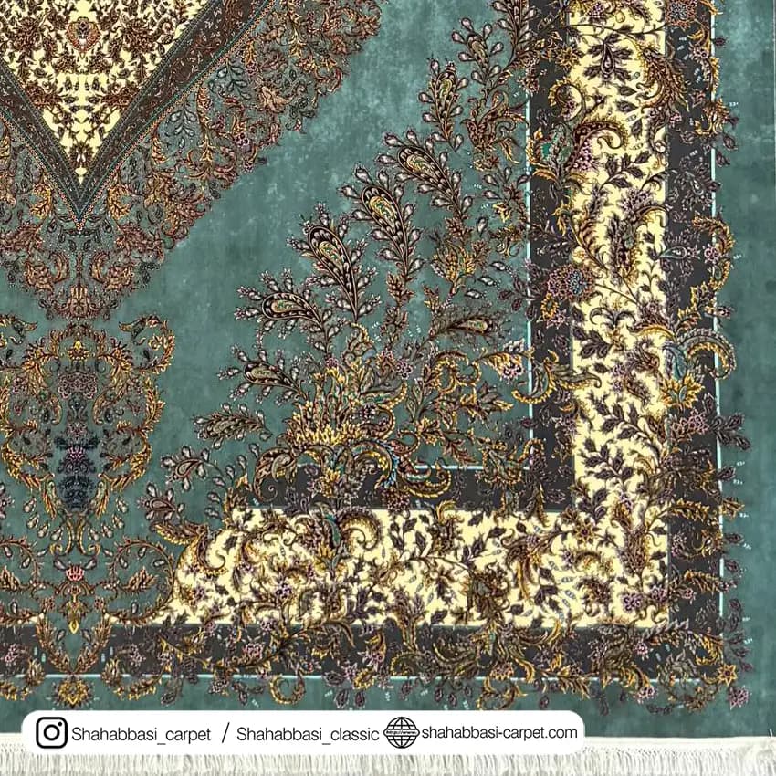 فرش ماشینی آفرینش کد 1500214 خاکستری — تصویر ۴