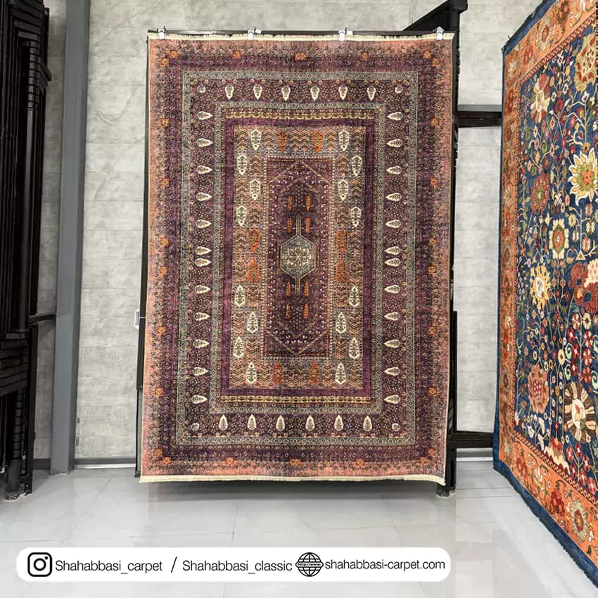 فرش سنتی کد 800199 بنفش — تصویر ۲
