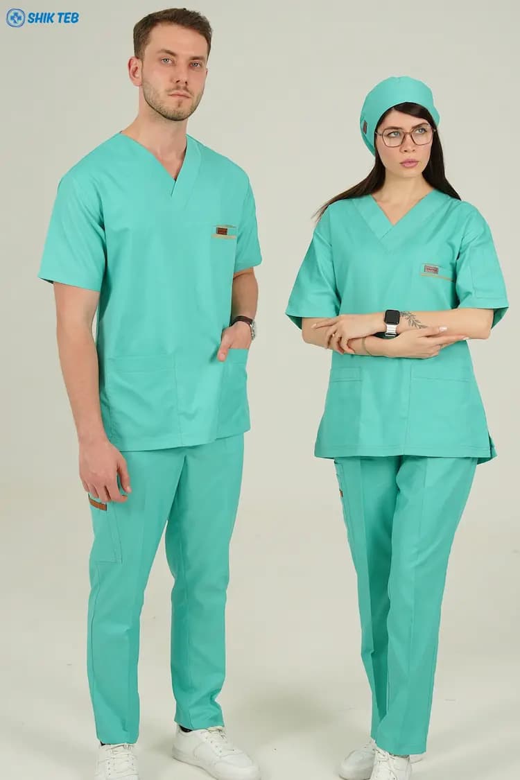 اسکراب پزشکی یقه ۷ آستین کوتاه سبز بنتون unisex