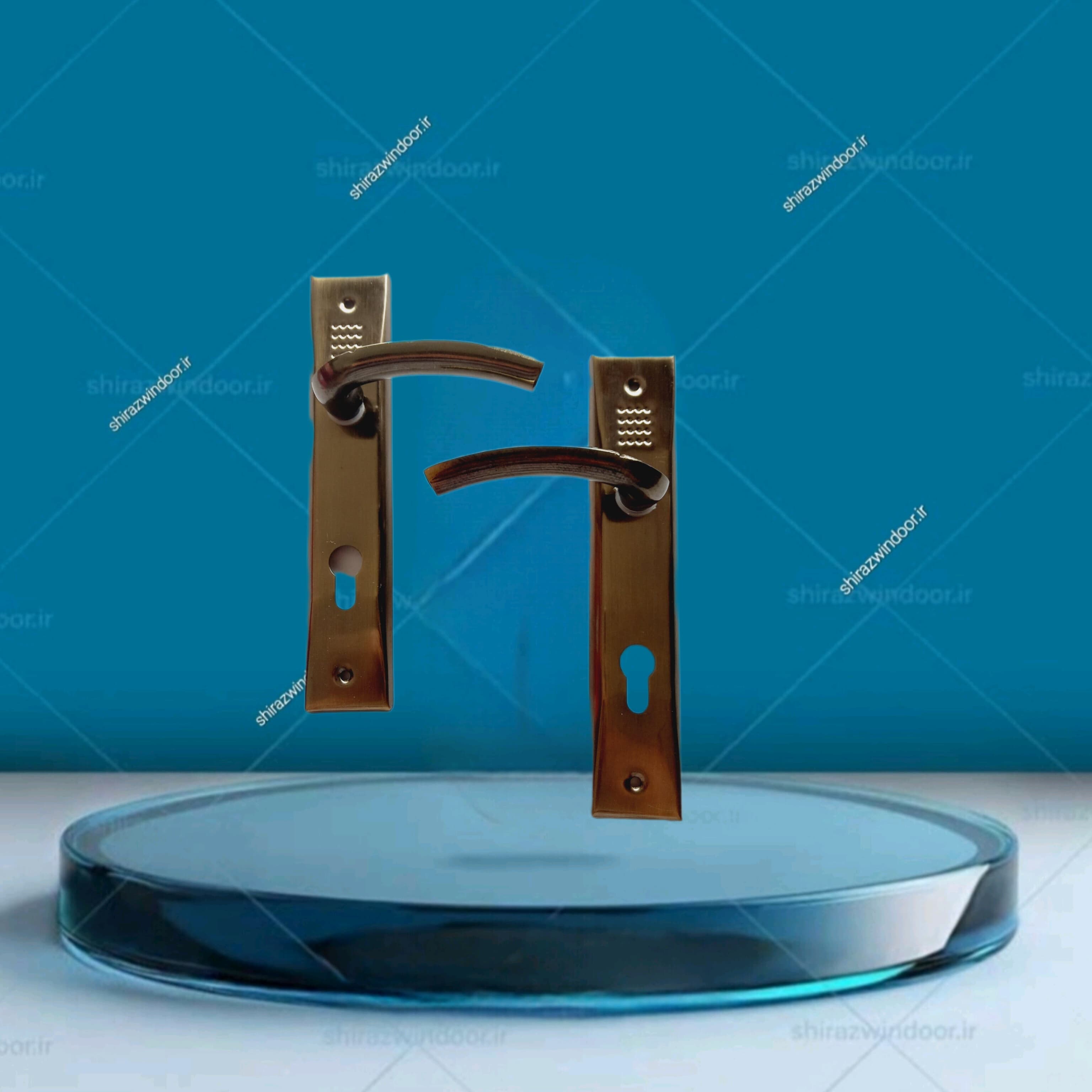 دستگیره درب اتاقی و چوبی زیتونی