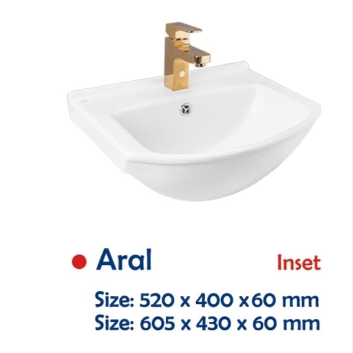 روشویی روکابینتی چینی کسری مدل آرال