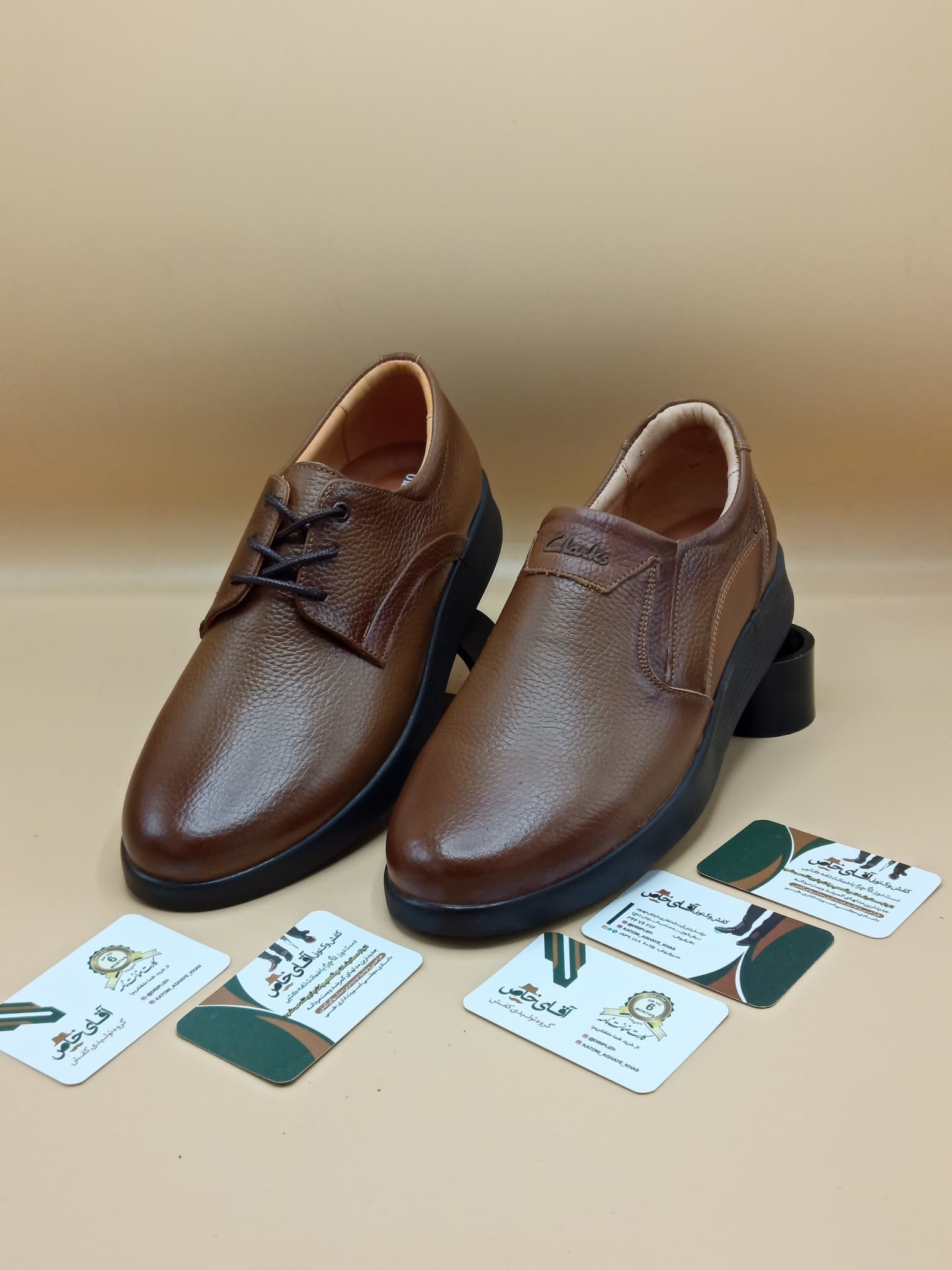 کفش طبی مردانه مدل کایا تمام چرم طبیعی کد 520