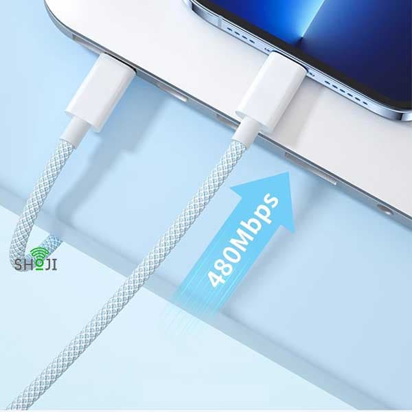 کابل شارژ 2 سر تایپ سی آیفونی SH-2020 — تصویر ۵