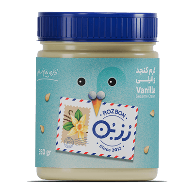 کرم کنجد ساده وانیلی ٤٠٠ گرمی