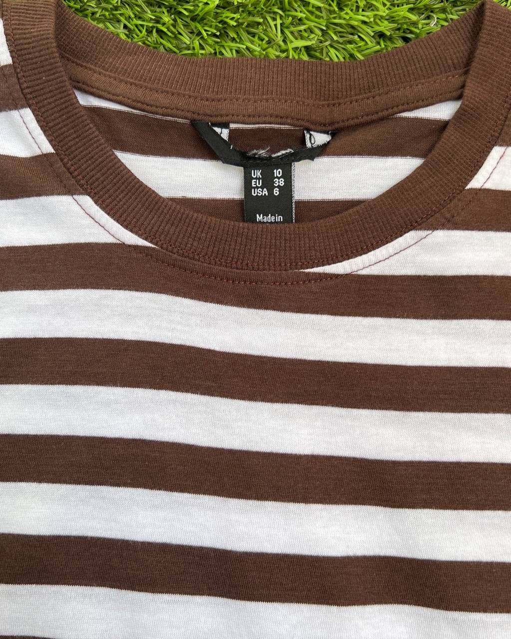 تیشرت راه راه برند zara (کات لیبل) - شومیزا — تصویر ۳