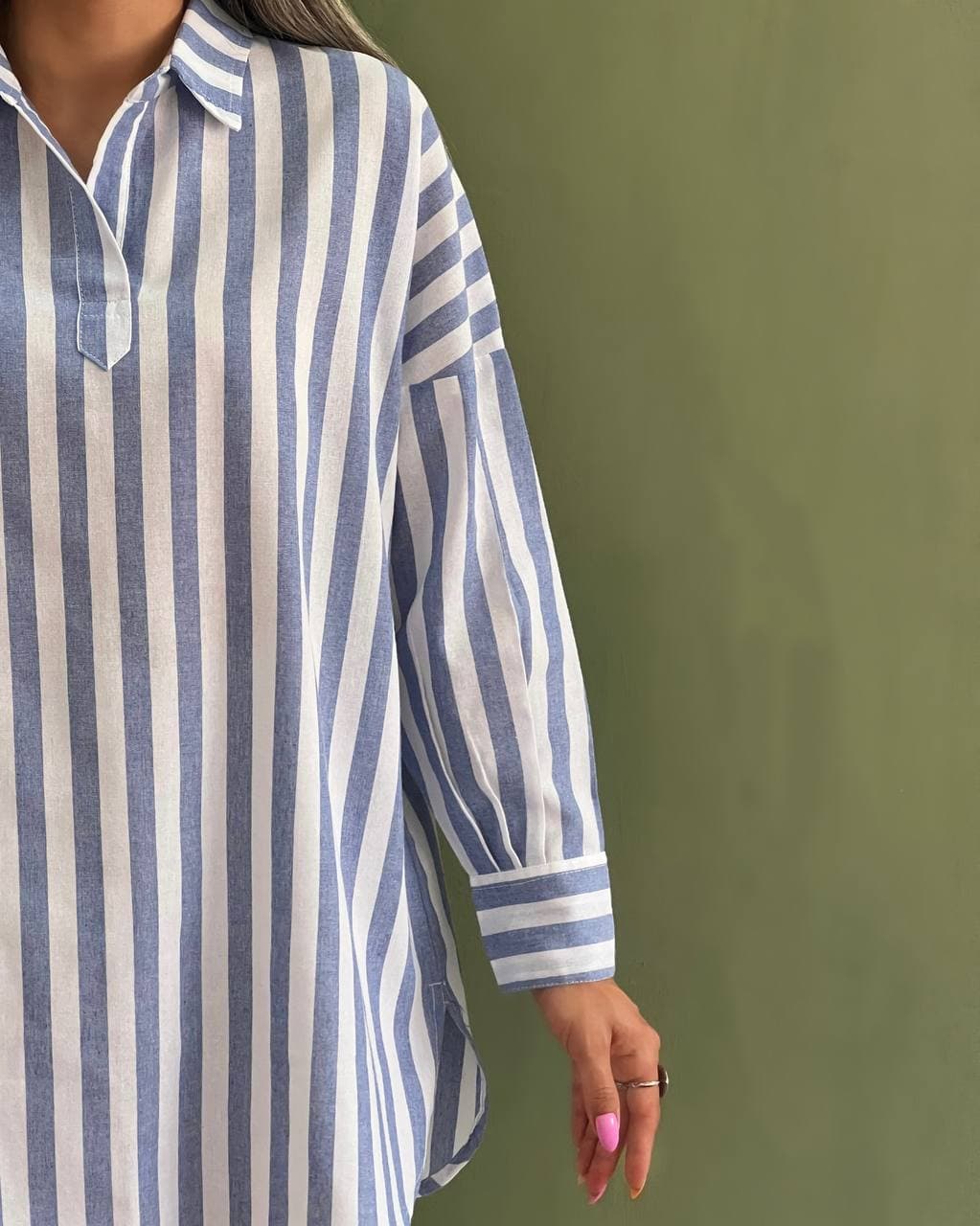 شومیز مانتویی جلو بسته - شومیزا — تصویر ۳
