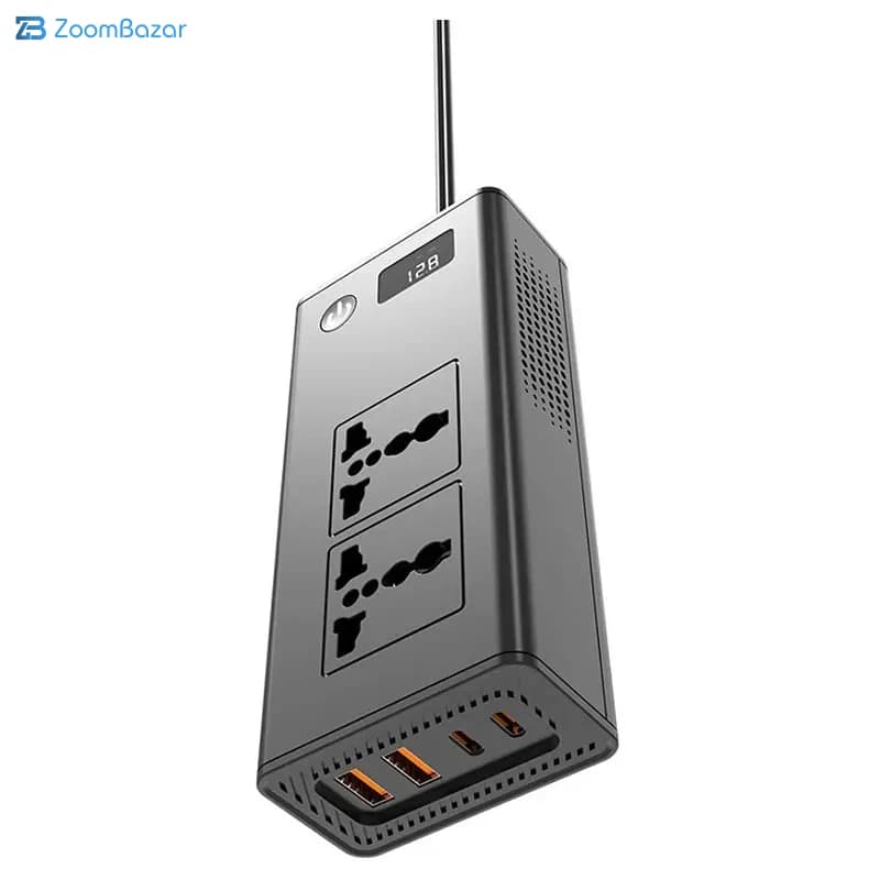 اینورتر فندکی خودرو ایکس او XO مدل CZ027 توان 200 وات — تصویر ۵