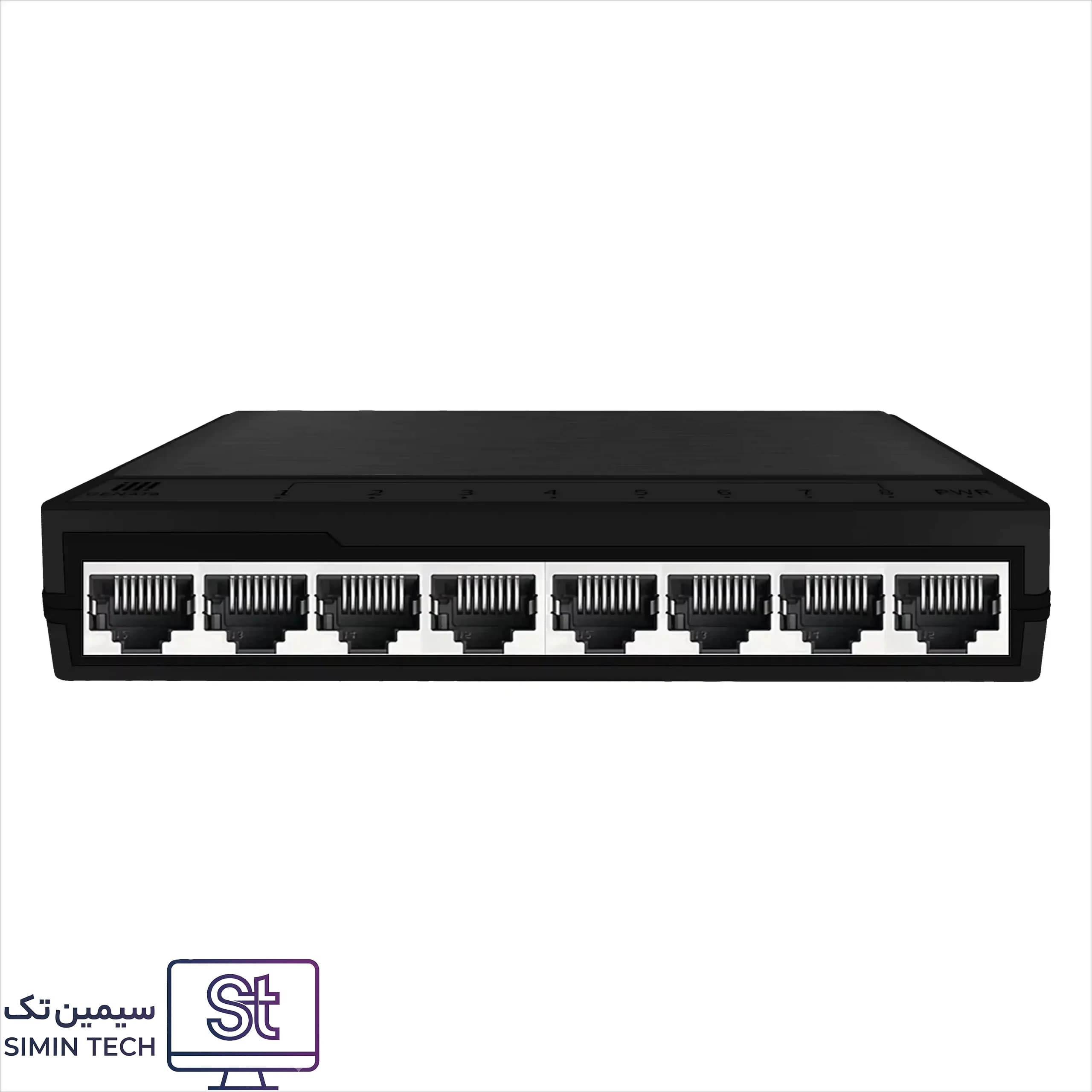 سوئیچ شبکه ۸ پورت گیگابیت مکسرون مدل MSW-3008G-P