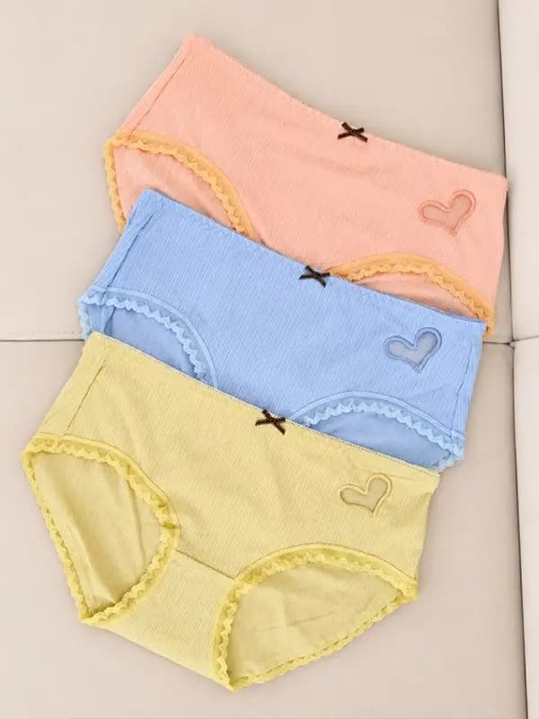 شورت کبریتی طرح قلب زنانه در 6 رنگ کد short48 — تصویر ۴