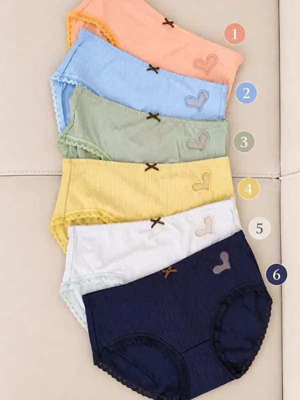 شورت کبریتی طرح قلب زنانه در 6 رنگ کد short48 — تصویر ۲