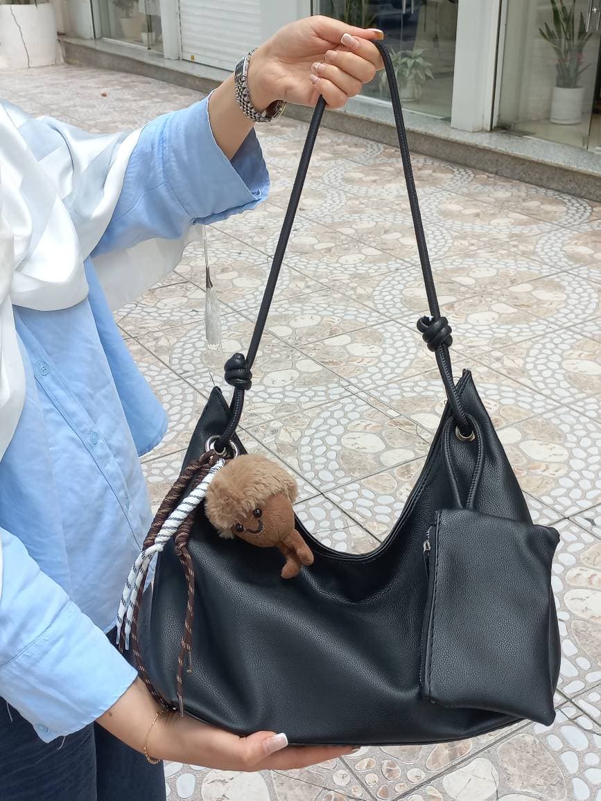 کیف دوشی زنانه شل بند طنابی مناسب روزمره و دانشگاه