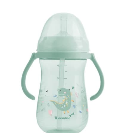 لیوان نی‌دار دسته‌دار Kikkaboo Dino World 300 ml
