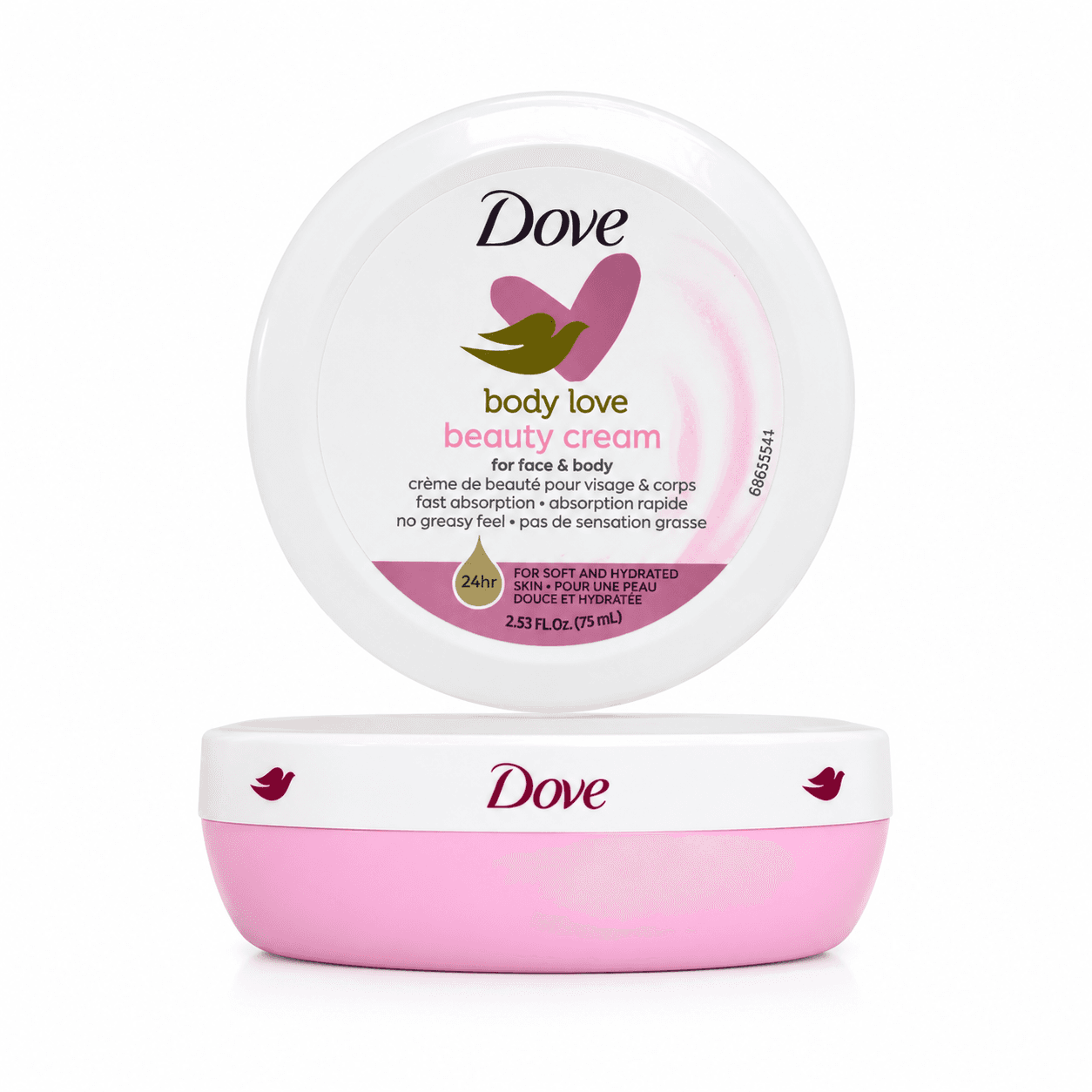 کرم مرطوب‌کننده صورت و بدن داو Dove مدل Body Love Beauty Cream حجم 75 میل